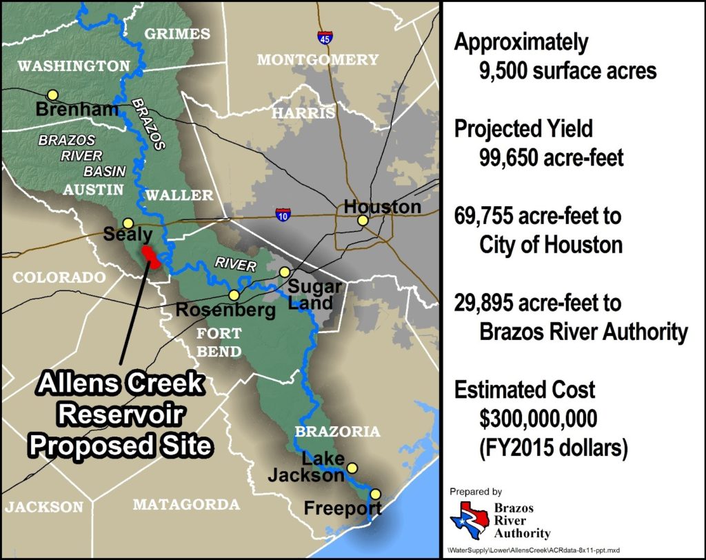 What's next for Allens Creek, new BRA lake regulations - The Brazos River  Authority > About Us > News > Current News